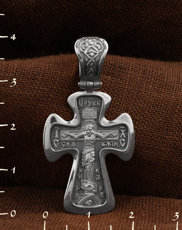 Крест из белого золота