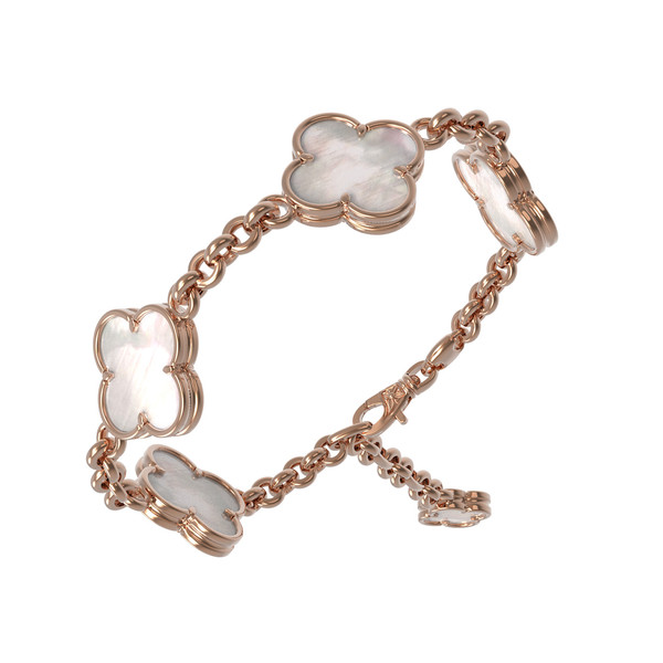 Браслет из золота c перламутром