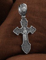 Крест из белого золота 585 пробы