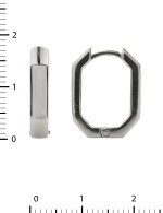 Серьги из белого золота 585 пробы