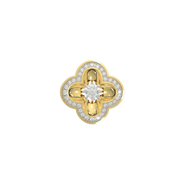 Подвеска из лимонного золота c бриллиантами