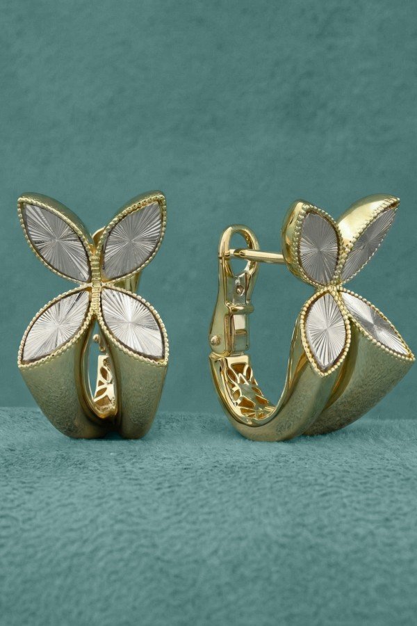 Серьги из лимонного золота 585 пробы