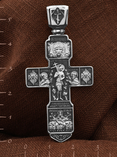 Крест из белого золота