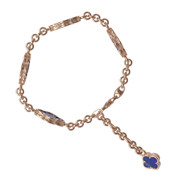Браслет из золота c лазуритом