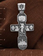 Крест из белого золота 585 пробы