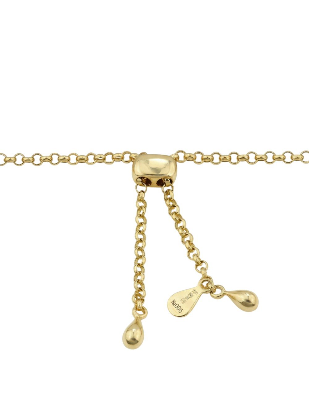 Колье из лимонного золота 585 пробы c бирюзой и перламутром