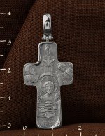 Крест из белого золота 585 пробы
