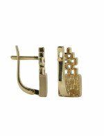 Серьги из лимонного золота 585 пробы