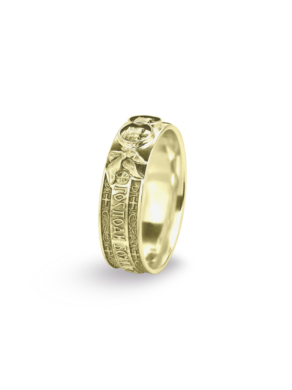 Кольцо из лимонного золота