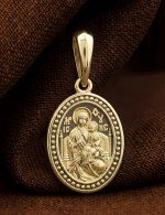 Образок из лимонного золота 585 пробы