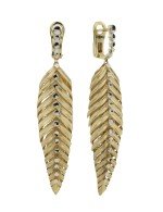 Серьги из лимонного золота 585 пробы