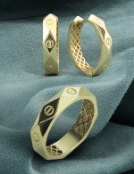 Серьги из лимонного золота 585 пробы