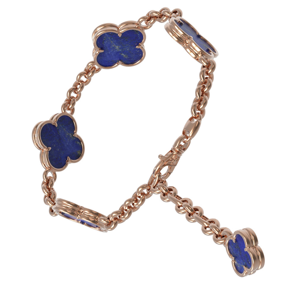 Браслет из золота c лазуритом