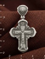 Крест из белого золота 585 пробы