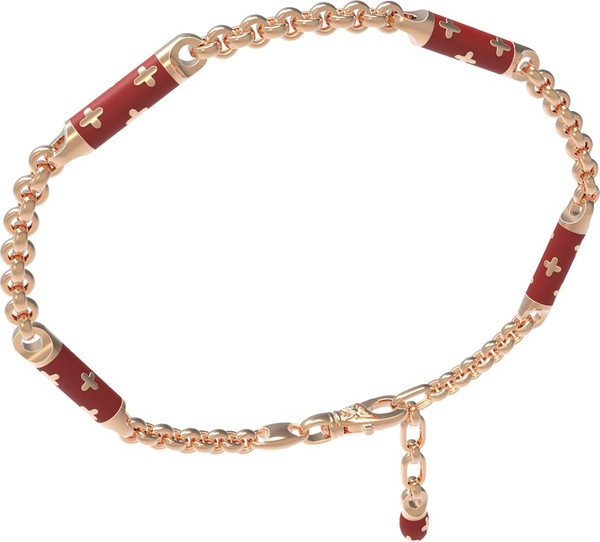 Браслет из золота c эмалью