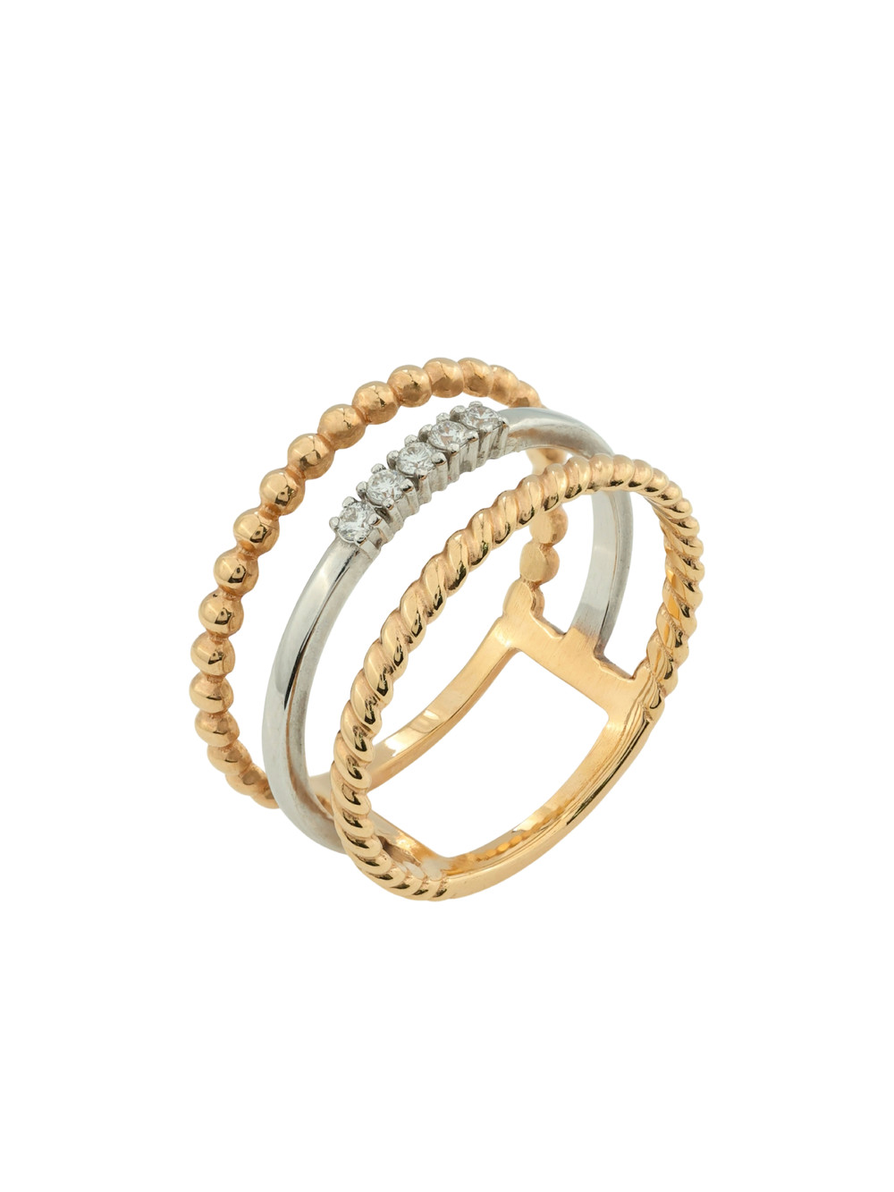 Кольцо из золота c бриллиантами