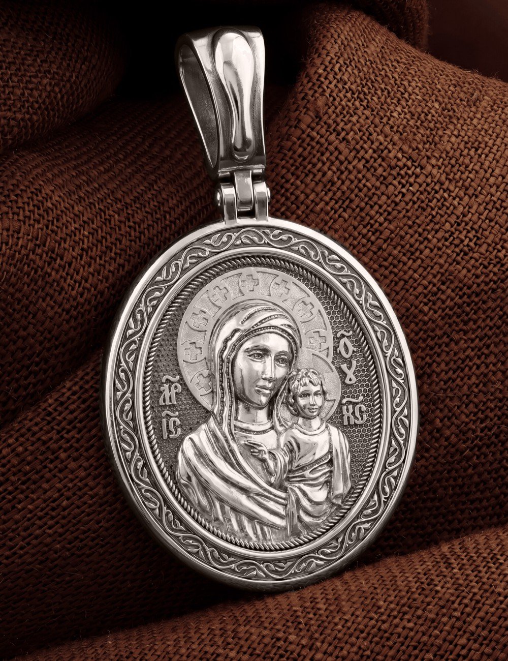 Образок из белого золота