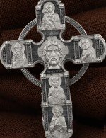 Крест из белого золота 585 пробы