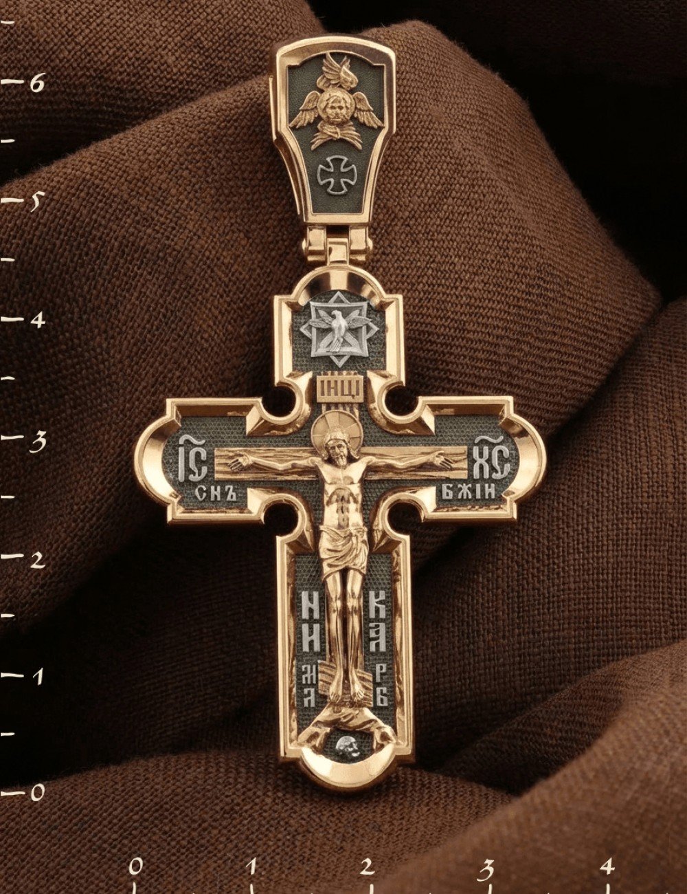 Крест из золота 585 пробы