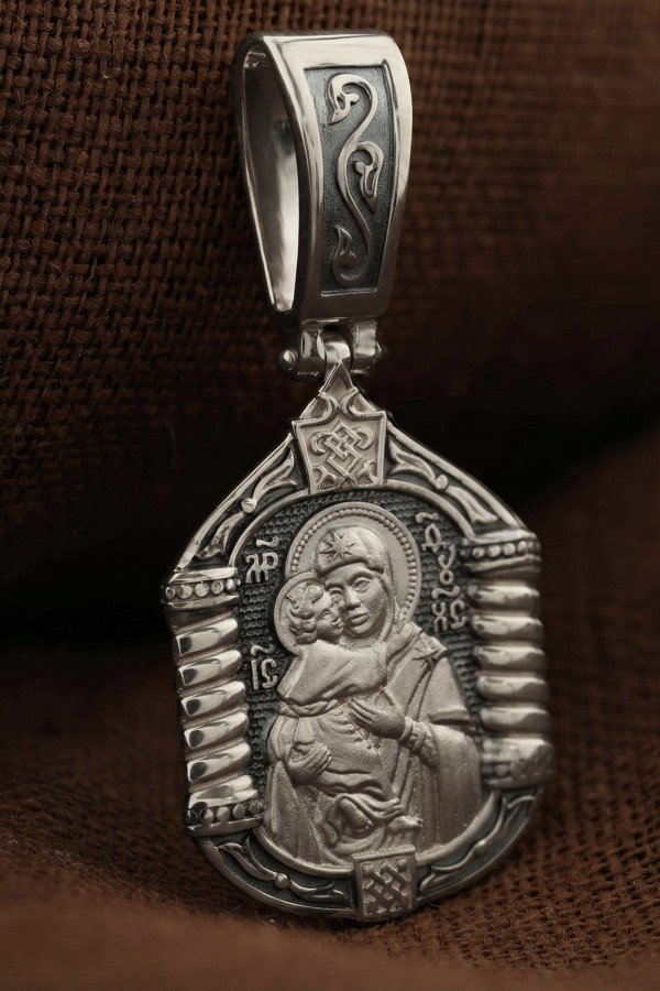 Образок из белого золота