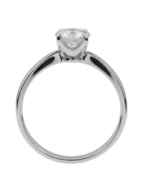 Кольцо из белого золота c бриллиантами