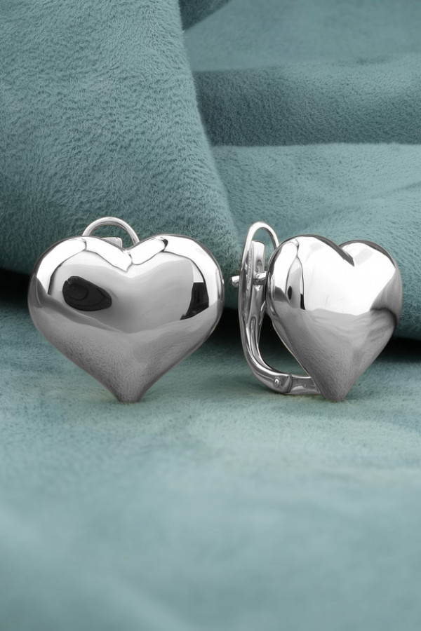 Серьги из белого золота