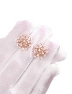 Серьги из золота 585 пробы c бриллиантами