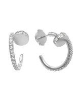 Серьги из белого золота c бриллиантами