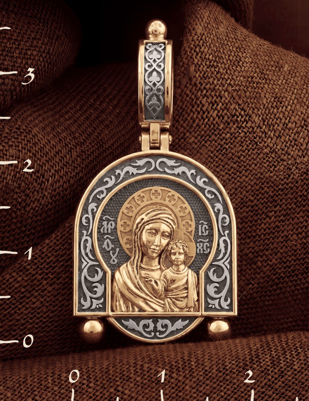 Образок из золота 585 пробы