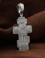 Крест из белого золота 585 пробы