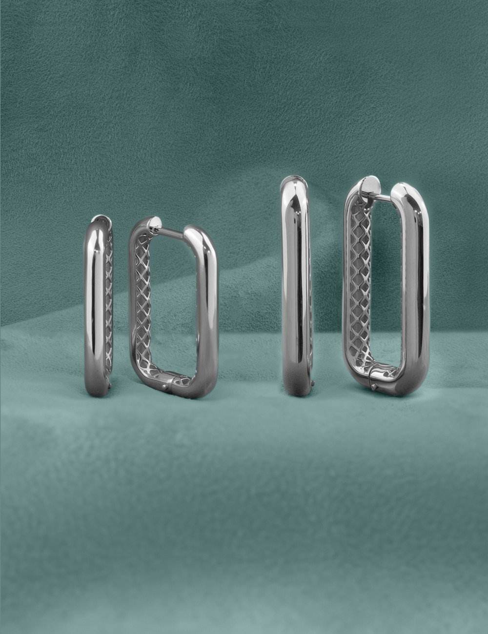 Серьги из белого золота 585 пробы