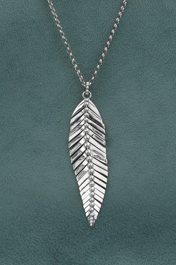 Колье из белого золота 585 пробы