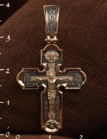 Крест из золота 585 пробы