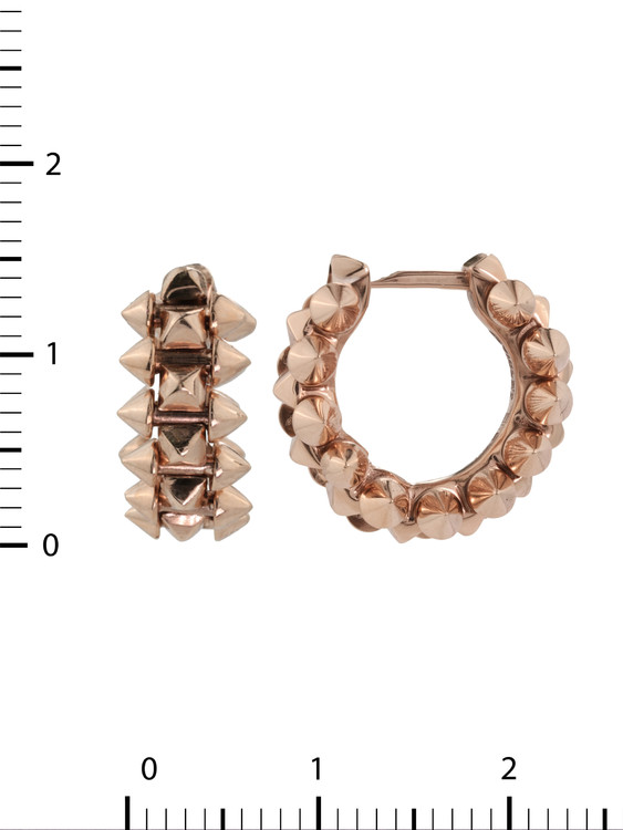 Серьги из розового золота