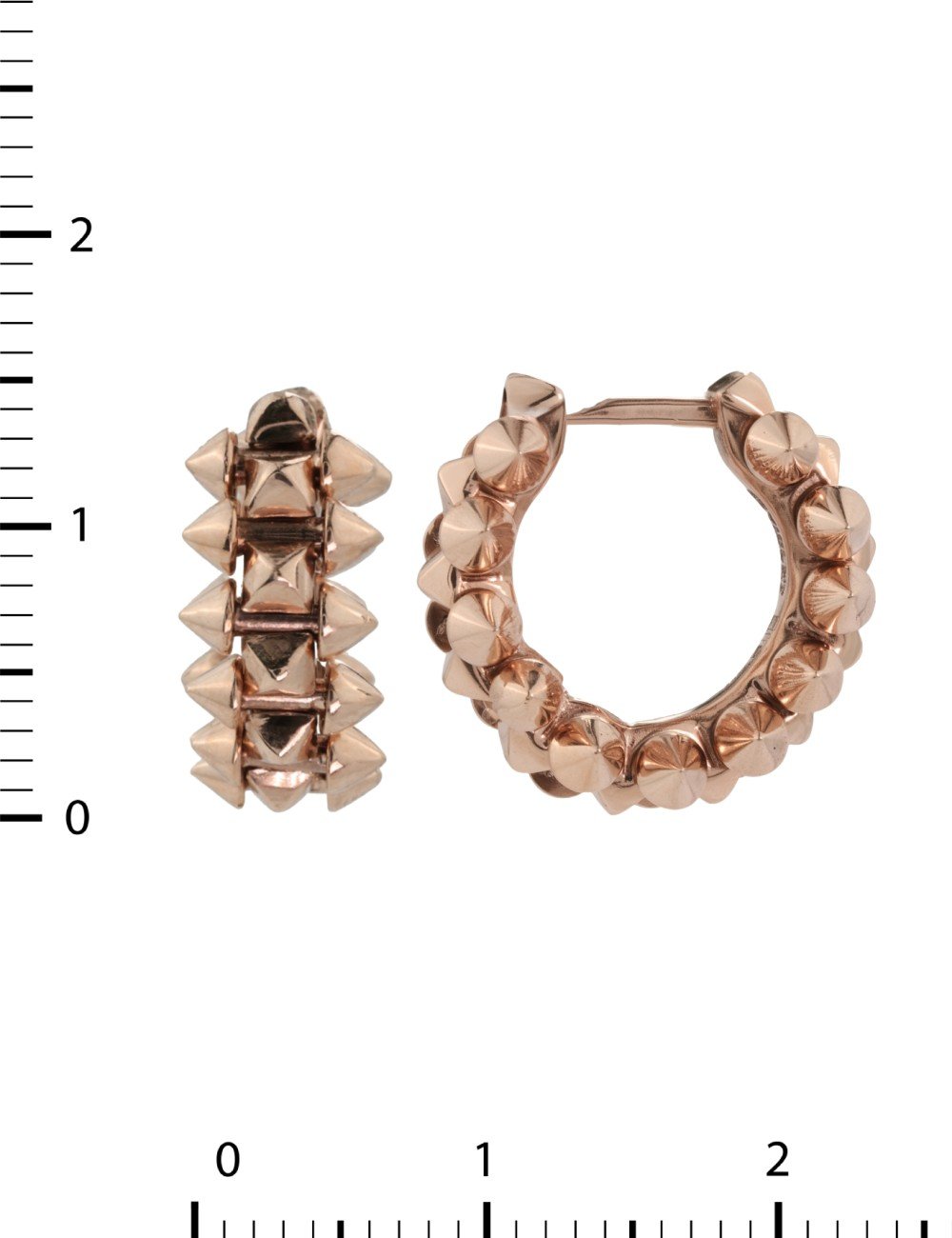 Серьги из розового золота 585 пробы