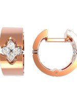 Серьги из золота 585 пробы c бриллиантами