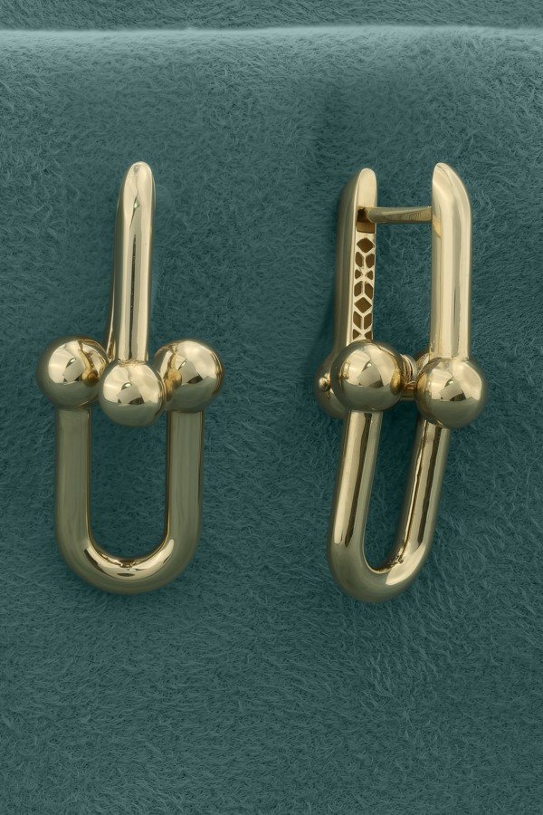 Серьги из лимонного золота 585 пробы