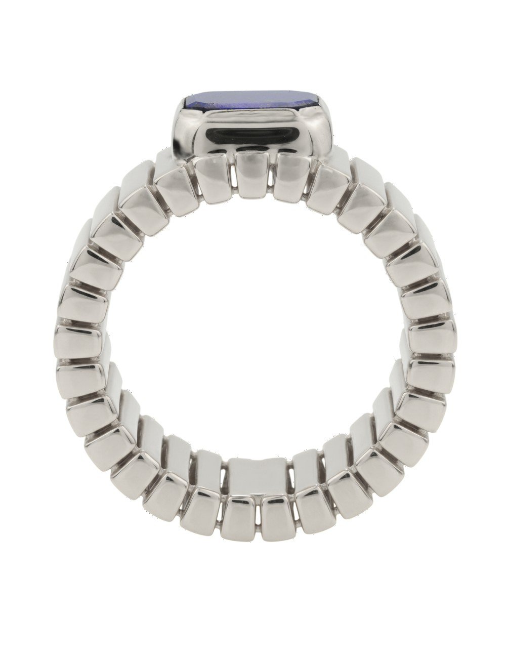 Кольцо из белого золота c лазуритом