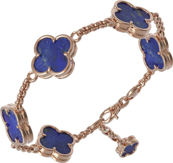 Браслет из золота c лазуритом