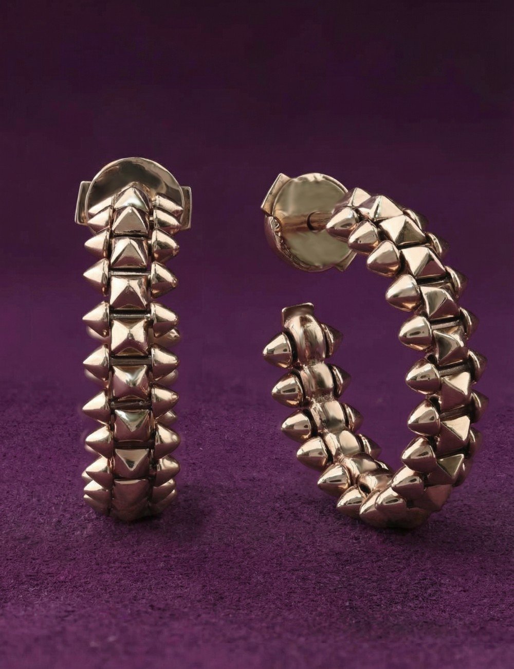 Серьги из розового золота 585 пробы
