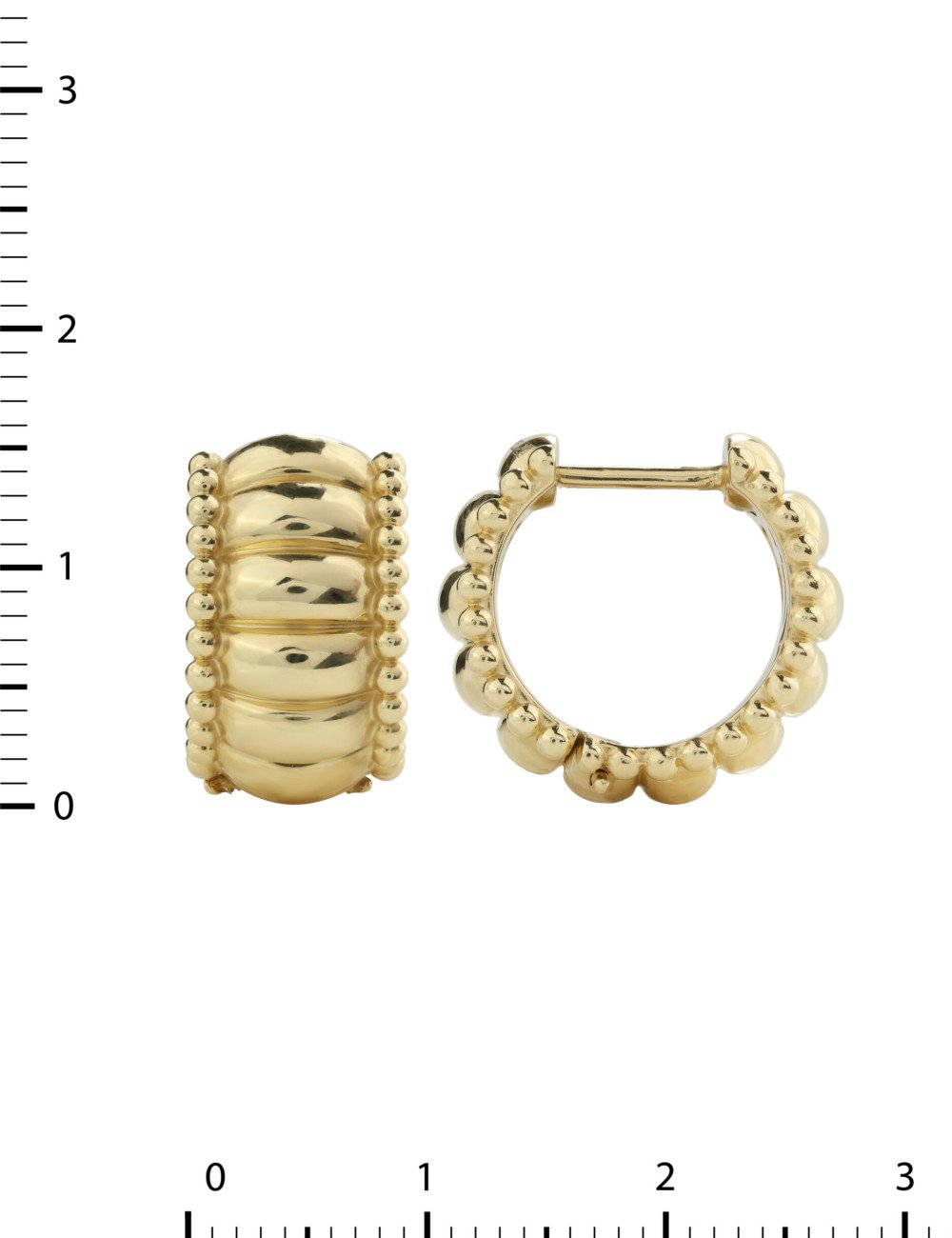 Серьги из лимонного золота 585 пробы