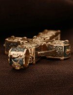 Крест из золота 585 пробы c эбеновым деревом