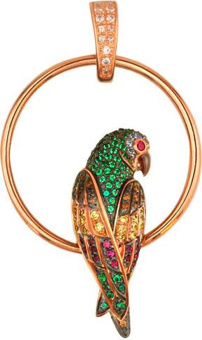 Подвеска из золота c фианитом