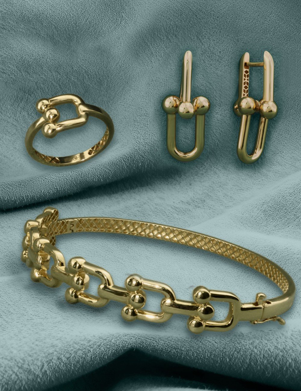 Серьги из лимонного золота 585 пробы