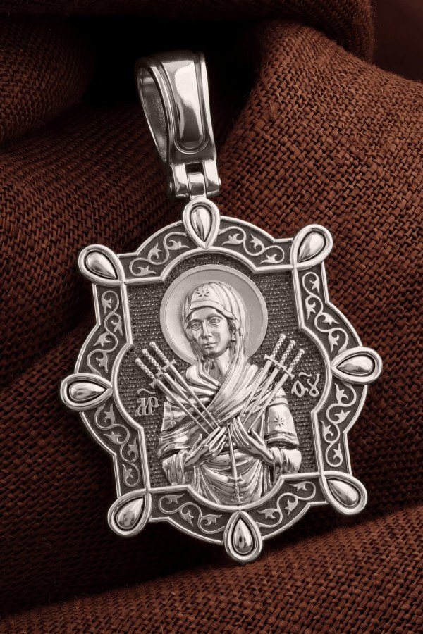 Образок из белого золота