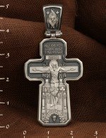 Крест из белого золота 585 пробы