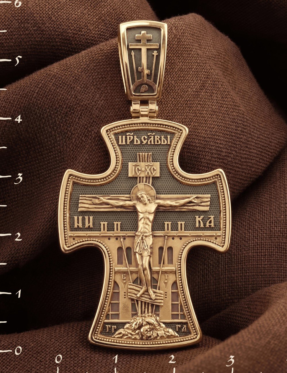 Крест из золота 585 пробы