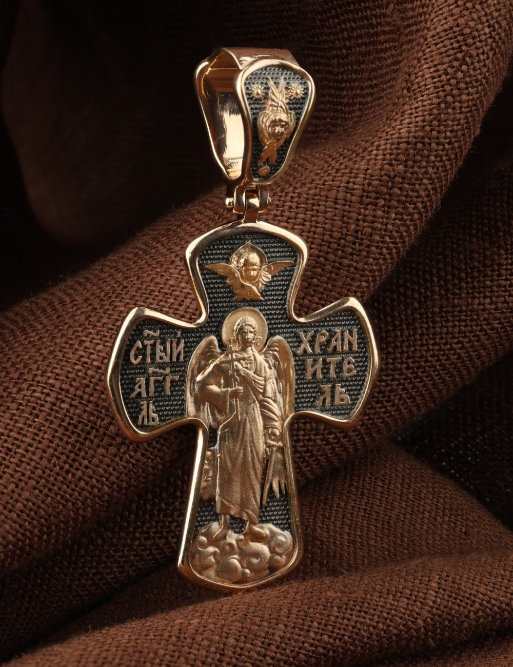 Крест из золота 585 пробы