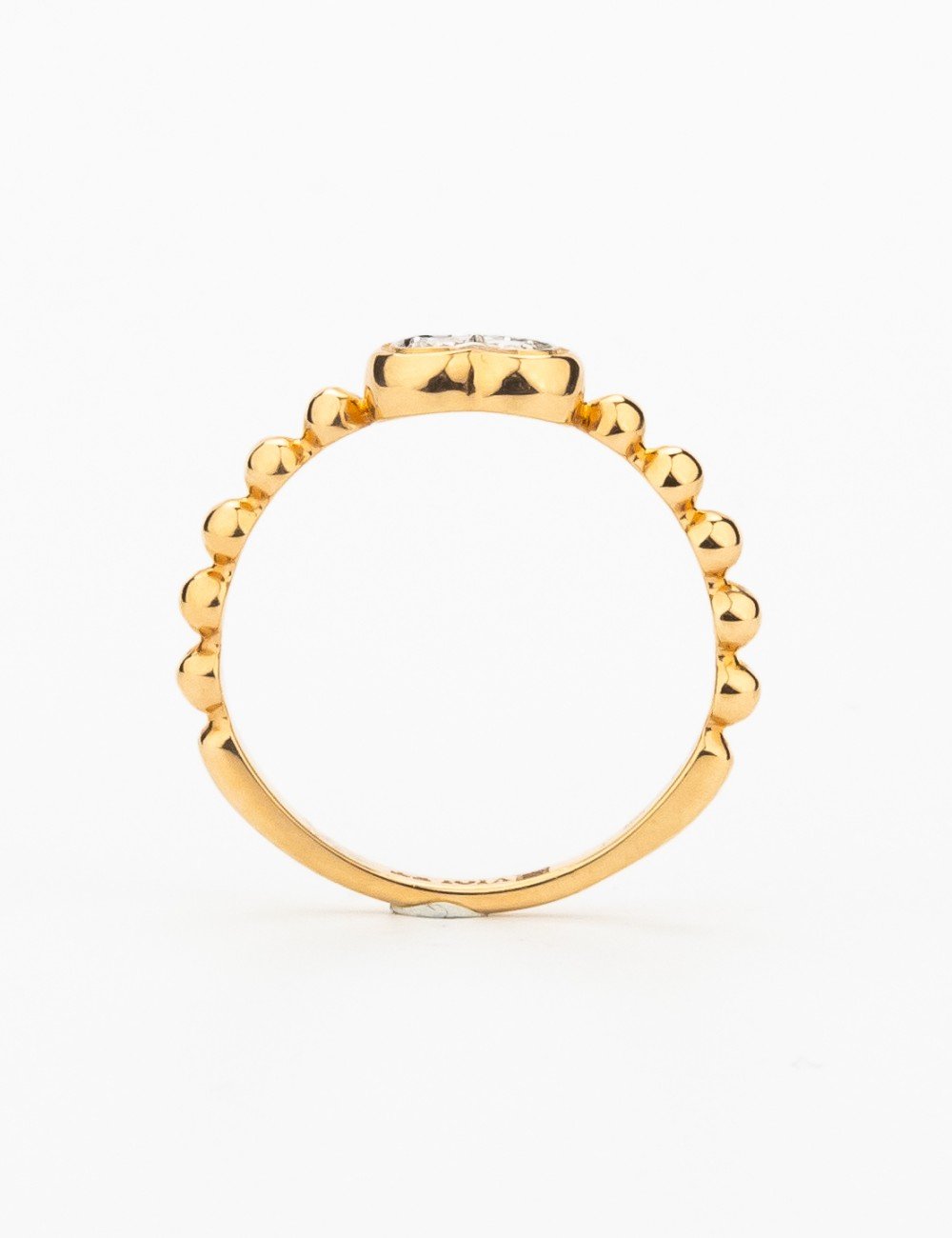 Кольцо из золота 585 пробы c бриллиантами