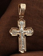Крест из золота 585 пробы